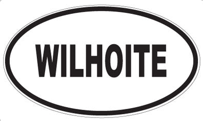 WILHOITE - Oval Sticker
