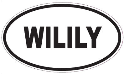 WILILY - Oval Sticker