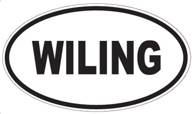 WILING - Oval Sticker