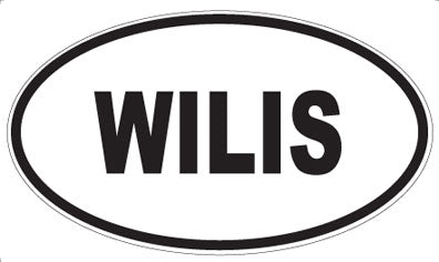 WILIS - Oval Sticker