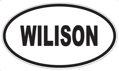 WILISON - Oval Sticker