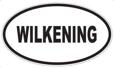 WILKENING - Oval Sticker
