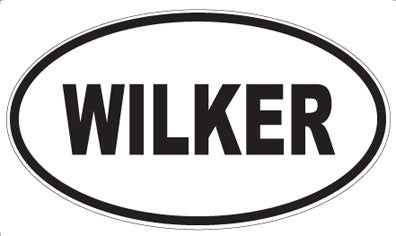 WILKER - Oval Sticker
