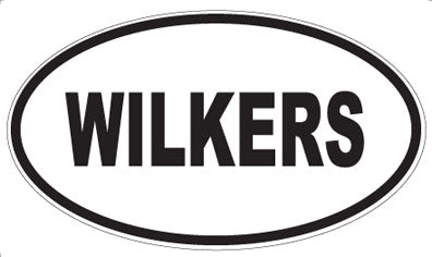 WILKERS - Oval Sticker