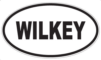 WILKEY - Oval Sticker