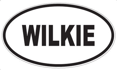 WILKIE - Oval Sticker