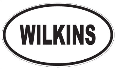 WILKINS - Oval Sticker