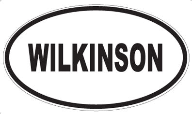 WILKINSON - Oval Sticker