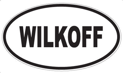 WILKOFF - Oval Sticker