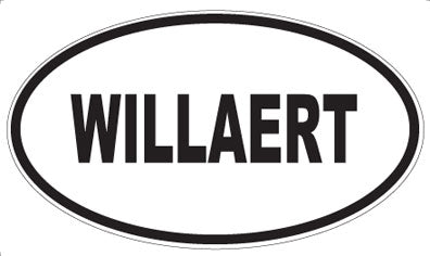 WILLAERT - Oval Sticker