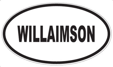 WILLAIMSON - Oval Sticker