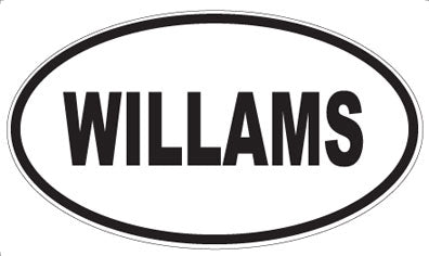 WILLAMS - Oval Sticker
