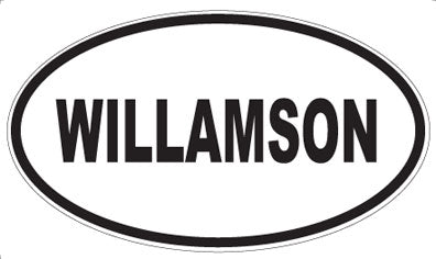 WILLAMSON - Oval Sticker