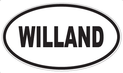 WILLAND - Oval Sticker