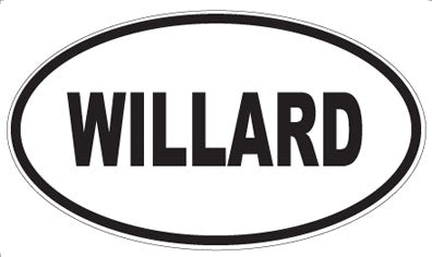 WILLARD - Oval Sticker