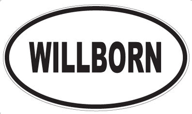 WILLBORN - Oval Sticker