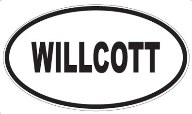 WILLCOTT - Oval Sticker