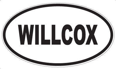 WILLCOX - Oval Sticker