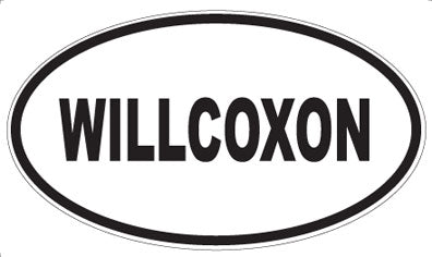 WILLCOXON - Oval Sticker