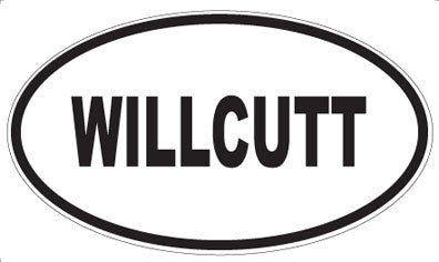 WILLCUTT - Oval Sticker