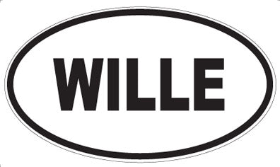 WILLE - Oval Sticker