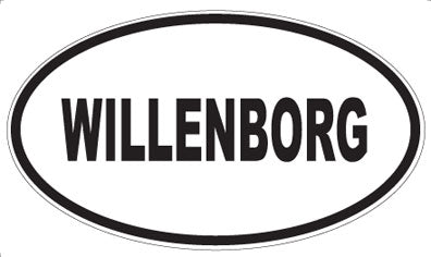 WILLENBORG - Oval Sticker