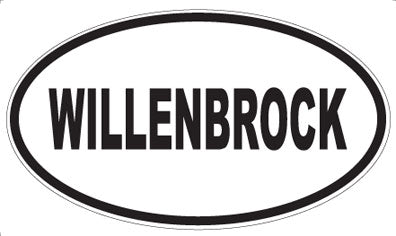 WILLENBROCK - Oval Sticker