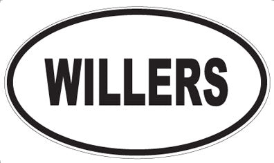 WILLERS - Oval Sticker