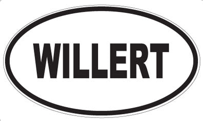 WILLERT - Oval Sticker