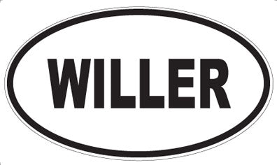 WILLER - Oval Magnet