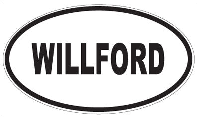 WILLFORD - Oval Sticker