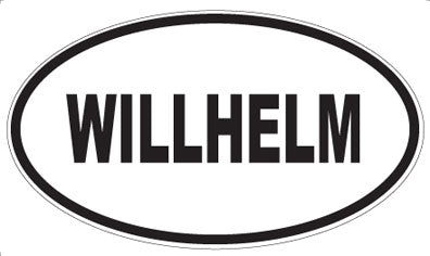 WILLHELM - Oval Sticker