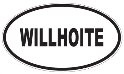 WILLHOITE - Oval Sticker