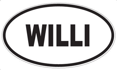 WILLI - Oval Sticker