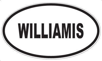 WILLIAMIS - Oval Sticker