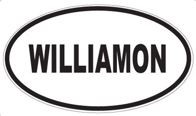 WILLIAMON - Oval Sticker