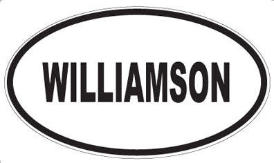 WILLIAMSON - Oval Sticker