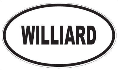 WILLIARD - Oval Sticker