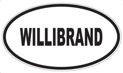 WILLIBRAND - Oval Sticker