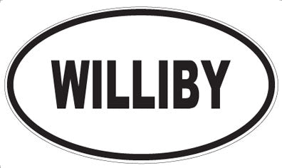 WILLIBY - Oval Sticker