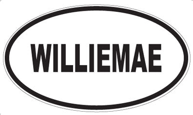 WILLIEMAE - Oval Sticker