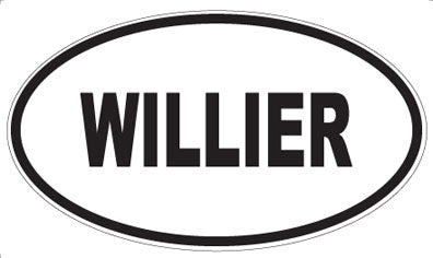 WILLIER - Oval Sticker