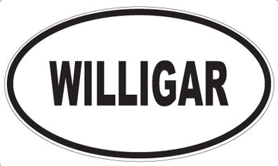 WILLIGAR - Oval Sticker