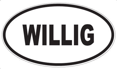 WILLIG - Oval Magnet