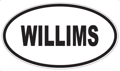 WILLIMS - Oval Sticker