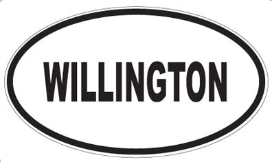 WILLINGTON - Oval Sticker