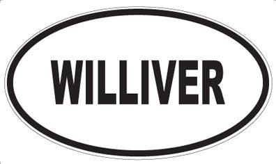 WILLIVER - Oval Sticker