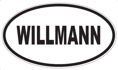 WILLMANN - Oval Sticker