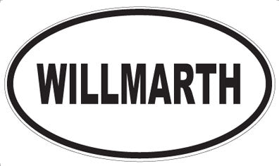 WILLMARTH - Oval Sticker