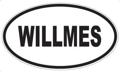WILLMES - Oval Sticker